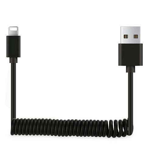 Cargador Cable USB Carga y Datos D08 para Apple iPhone 7 Negro
