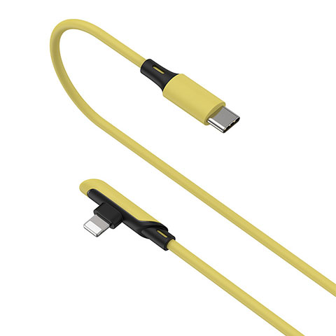 Cargador Cable USB Carga y Datos D10 para Apple iPhone 14 Pro Amarillo
