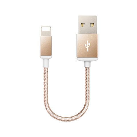 Cargador Cable USB Carga y Datos D18 para Apple iPhone 7 Oro