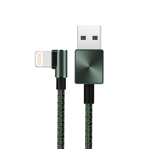 Cargador Cable USB Carga y Datos D19 para Apple iPad 10.2 (2020) Verde