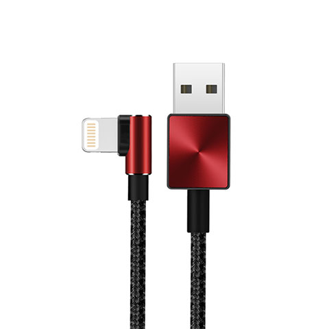 Cargador Cable USB Carga y Datos D19 para Apple iPhone 13 Mini Rojo