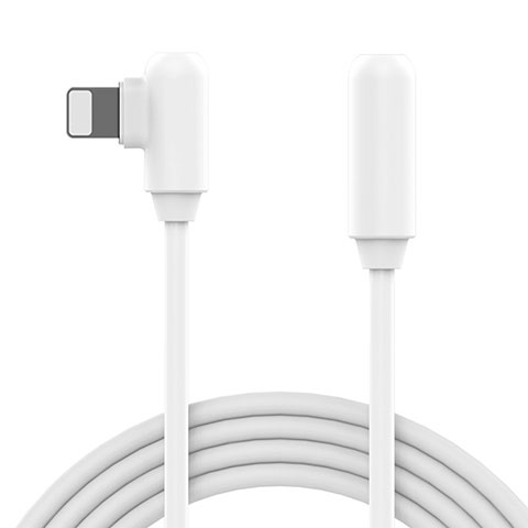Cargador Cable USB Carga y Datos D22 para Apple iPhone XR Blanco