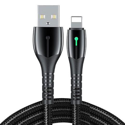 Cargador Cable USB Carga y Datos D23 para Apple iPhone X Negro