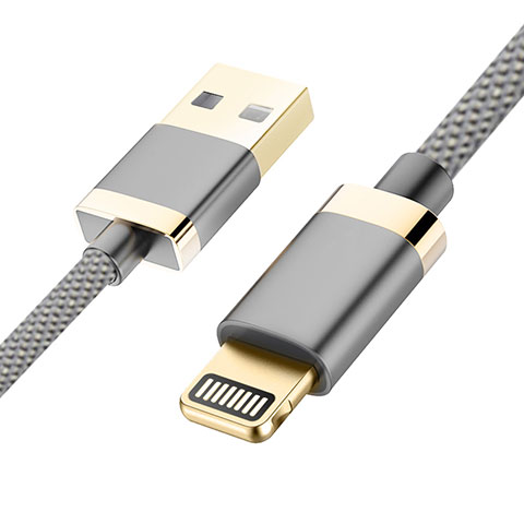 Cargador Cable USB Carga y Datos D24 para Apple iPad Pro 10.5 Gris