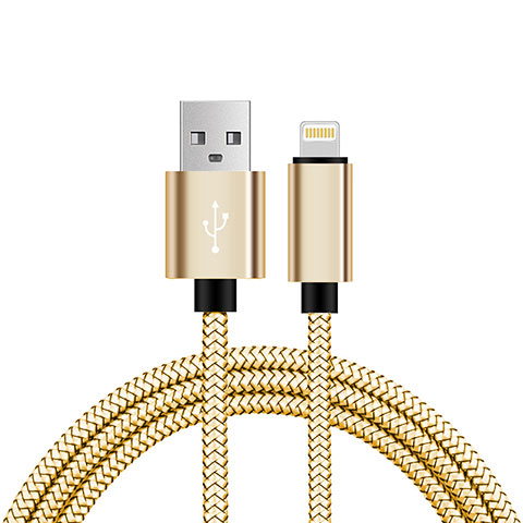 Cargador Cable USB Carga y Datos L07 para Apple iPhone 13 Pro Max Oro