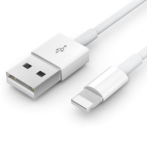 Cargador Cable USB Carga y Datos L09 para Apple iPhone 13 Pro Max Blanco