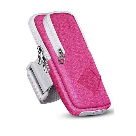 Funda Brazalete Deportivo Brazo Correr Universal A05 Rosa Roja