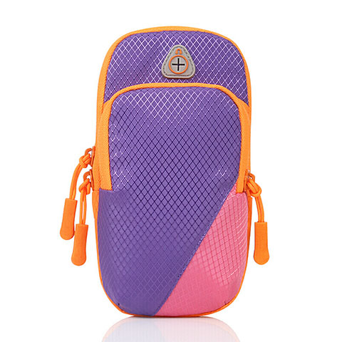 Funda Brazalete Deportivo Brazo Correr Universal A07 Morado