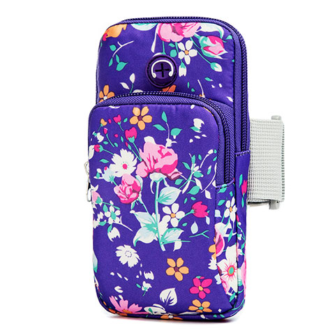 Funda Brazalete Deportivo Brazo Correr Universal A08 Morado