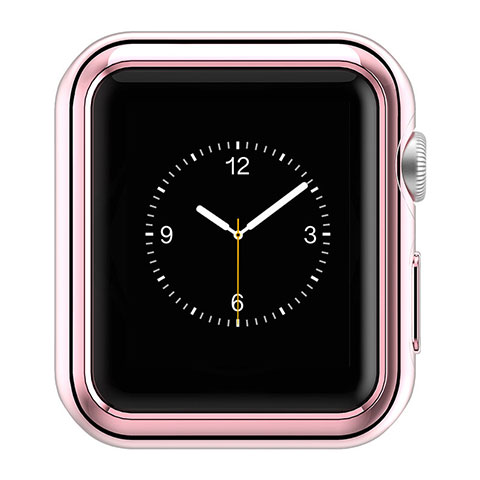 Funda Bumper Lujo Marco de Aluminio A01 para Apple iWatch 2 38mm Rosa