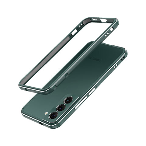 Funda Bumper Lujo Marco de Aluminio Carcasa A01 para Samsung Galaxy S21 5G Verde