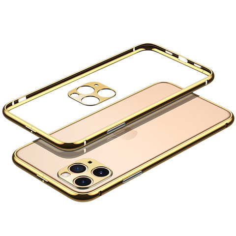 Funda Bumper Lujo Marco de Aluminio Carcasa JL2 para Apple iPhone 14 Pro Max Oro