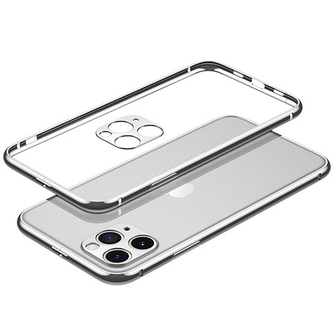 Funda Bumper Lujo Marco de Aluminio Carcasa JL2 para Apple iPhone 14 Pro Plata