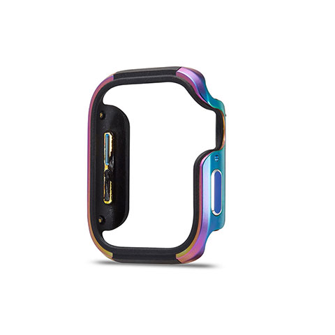 Funda Bumper Lujo Marco de Aluminio Carcasa para Apple iWatch 5 44mm Vistoso