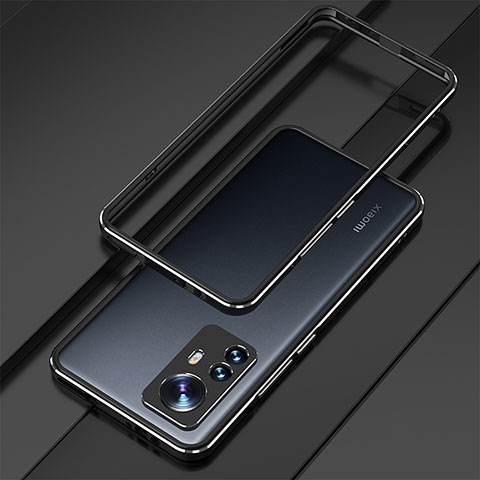 Funda Bumper Lujo Marco de Aluminio Carcasa para Xiaomi Mi 12 5G Negro