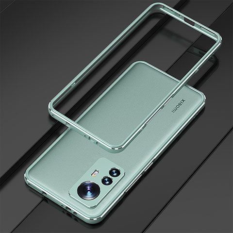 Funda Bumper Lujo Marco de Aluminio Carcasa para Xiaomi Mi 12 5G Verde