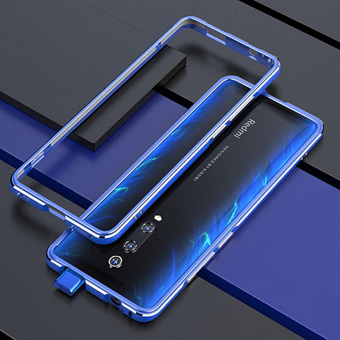 Funda Bumper Lujo Marco de Aluminio Carcasa para Xiaomi Redmi K20 Pro Azul