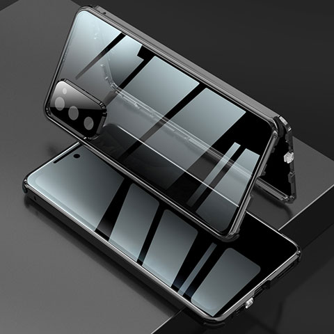 Funda Bumper Lujo Marco de Aluminio Espejo 360 Grados Carcasa para Samsung Galaxy S20 FE 5G Negro