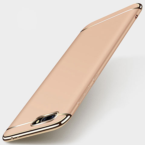 Funda Bumper Lujo Marco de Metal y Plastico para Huawei Honor 10 Oro