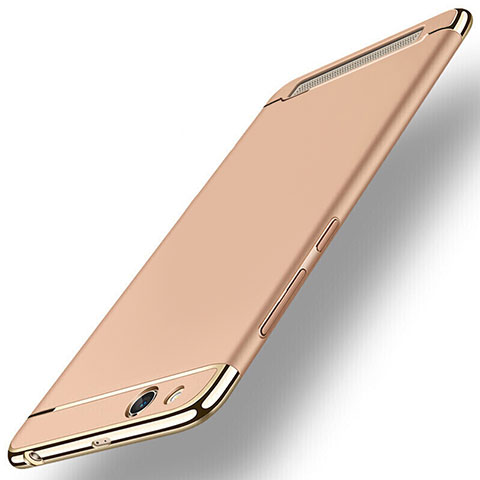 Funda Bumper Lujo Marco de Metal y Plastico para Xiaomi Redmi 5A Oro Rosa