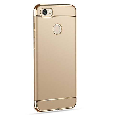 Funda Bumper Lujo Marco de Metal y Plastico para Xiaomi Redmi Note 5A Prime Oro