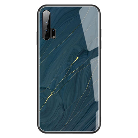 Funda Bumper Silicona Espejo Patron de Moda Carcasa K01 para Huawei Honor 20 Pro Azul