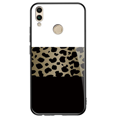 Funda Bumper Silicona Espejo Patron de Moda Carcasa para Huawei Honor 8X Negro