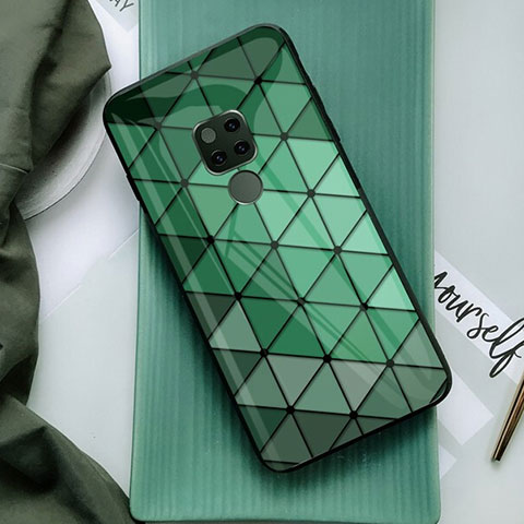 Funda Bumper Silicona Espejo Patron de Moda Carcasa para Huawei Mate 20 Verde