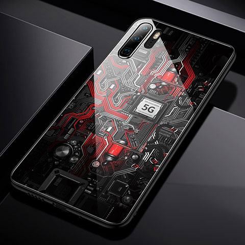 Funda Bumper Silicona Espejo Patron de Moda Carcasa S01 para Huawei P30 Pro New Edition Multicolor