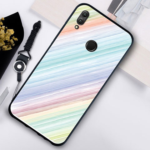 Funda Bumper Silicona Espejo Patron de Moda Carcasa S02 para Huawei Honor 10 Lite Multicolor