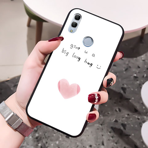 Funda Bumper Silicona Gel Espejo Amor Corazon Love Carcasa para Huawei Honor 10 Lite Rosa