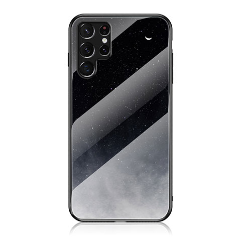 Funda Bumper Silicona Gel Espejo Estrellado Carcasa para Samsung Galaxy S21 Ultra 5G Negro