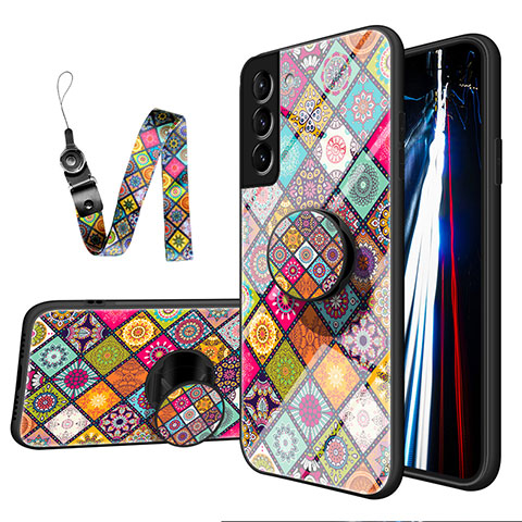 Funda Bumper Silicona Gel Espejo Patron de Moda Carcasa A01 para Samsung Galaxy S21 Plus 5G Vistoso