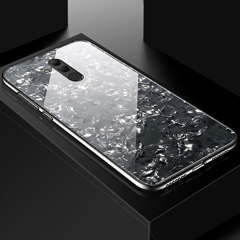 Funda Bumper Silicona Gel Espejo Patron de Moda Carcasa H09 para Huawei Mate 20 Lite Negro