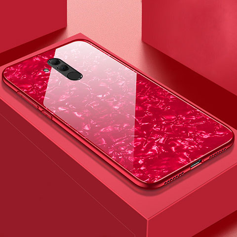 Funda Bumper Silicona Gel Espejo Patron de Moda Carcasa H09 para Huawei Mate 20 Lite Rojo