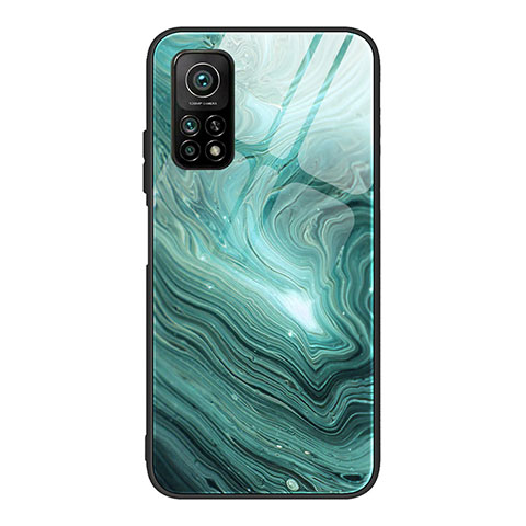 Funda Bumper Silicona Gel Espejo Patron de Moda Carcasa JM1 para Xiaomi Mi 10T Pro 5G Verde