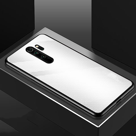 Funda Bumper Silicona Gel Espejo Patron de Moda Carcasa K01 para Xiaomi Redmi Note 8 Pro Blanco
