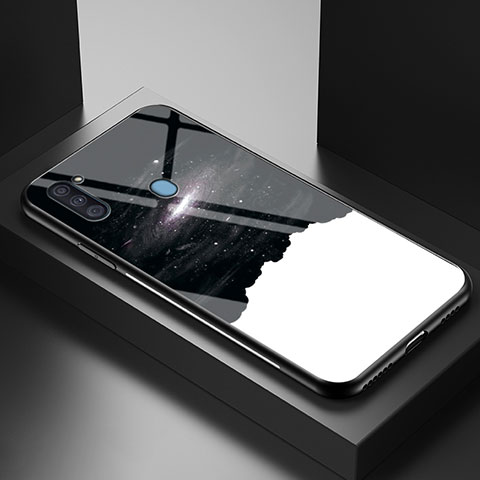 Funda Bumper Silicona Gel Espejo Patron de Moda Carcasa LS1 para Samsung Galaxy A11 Negro