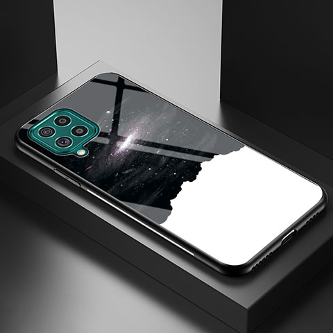 Funda Bumper Silicona Gel Espejo Patron de Moda Carcasa LS1 para Samsung Galaxy M62 4G Negro