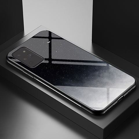 Funda Bumper Silicona Gel Espejo Patron de Moda Carcasa LS1 para Samsung Galaxy Note 20 5G Gris