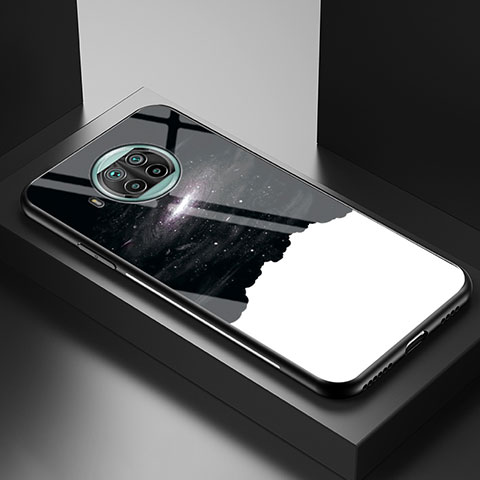 Funda Bumper Silicona Gel Espejo Patron de Moda Carcasa LS1 para Xiaomi Mi 10i 5G Negro