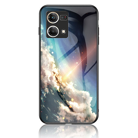 Funda Bumper Silicona Gel Espejo Patron de Moda Carcasa LS4 para Oppo Reno7 4G Multicolor