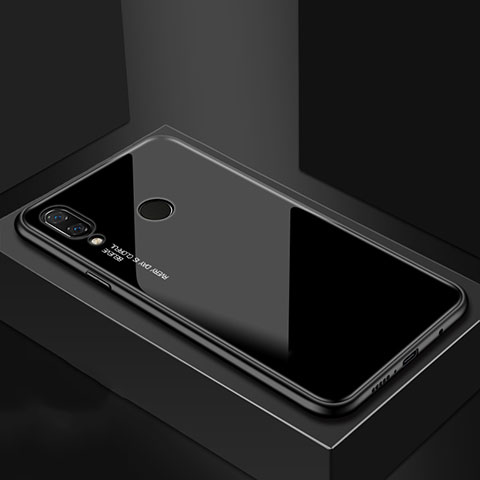 Funda Bumper Silicona Gel Espejo Patron de Moda Carcasa para Huawei Nova 3i Negro