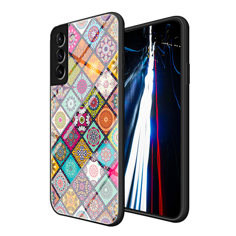 Funda Bumper Silicona Gel Espejo Patron de Moda Carcasa para Samsung Galaxy S21 FE 5G Multicolor