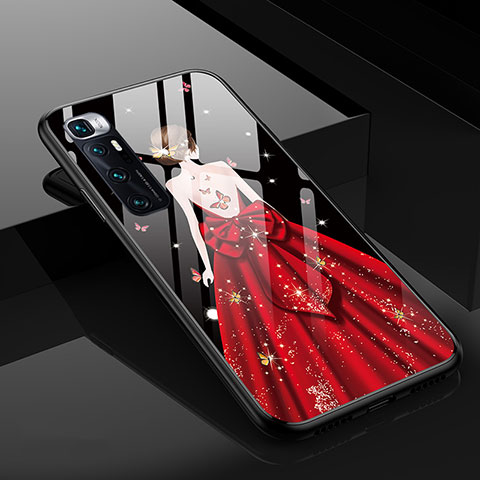 Funda Bumper Silicona Gel Espejo Vestido de Novia Carcasa para Xiaomi Mi 10 Ultra Negro