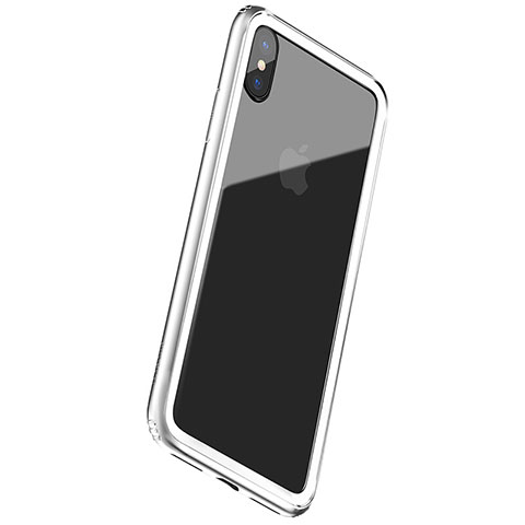 Funda Bumper Silicona Gel para Apple iPhone X Blanco