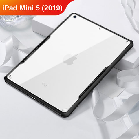 Funda Bumper Silicona Transparente Espejo para Apple iPad Mini 5 (2019) Negro