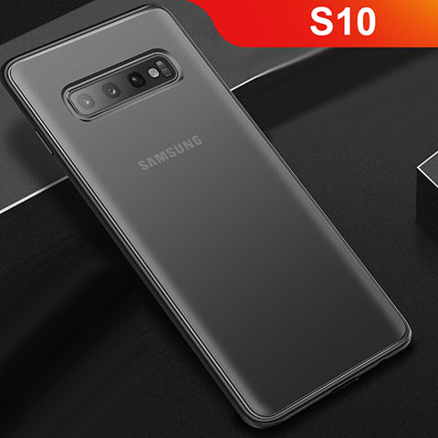 Funda Bumper Silicona Transparente Mate para Samsung Galaxy S10 5G Negro