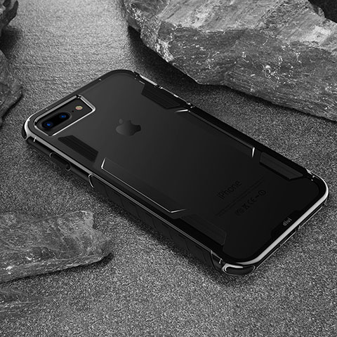 Funda Bumper Silicona Transparente para Apple iPhone SE (2020) Negro