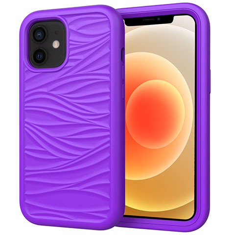 Funda de silicona iPhone 12 Mini (morado claro) 